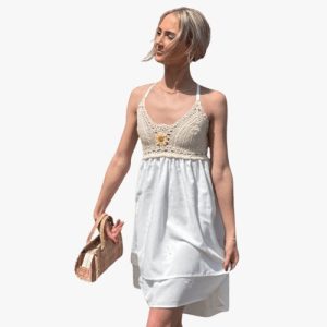 Sunlit Breeze Crochet Dress